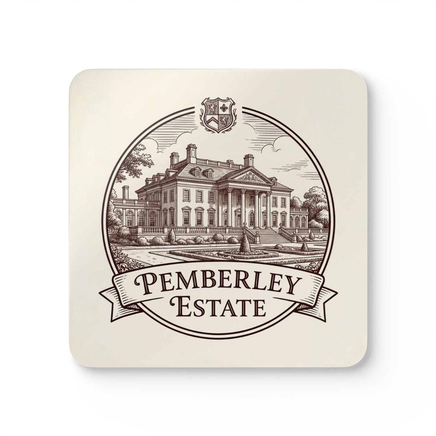 Official Pemberley Estate Table Coasters — Set of 4