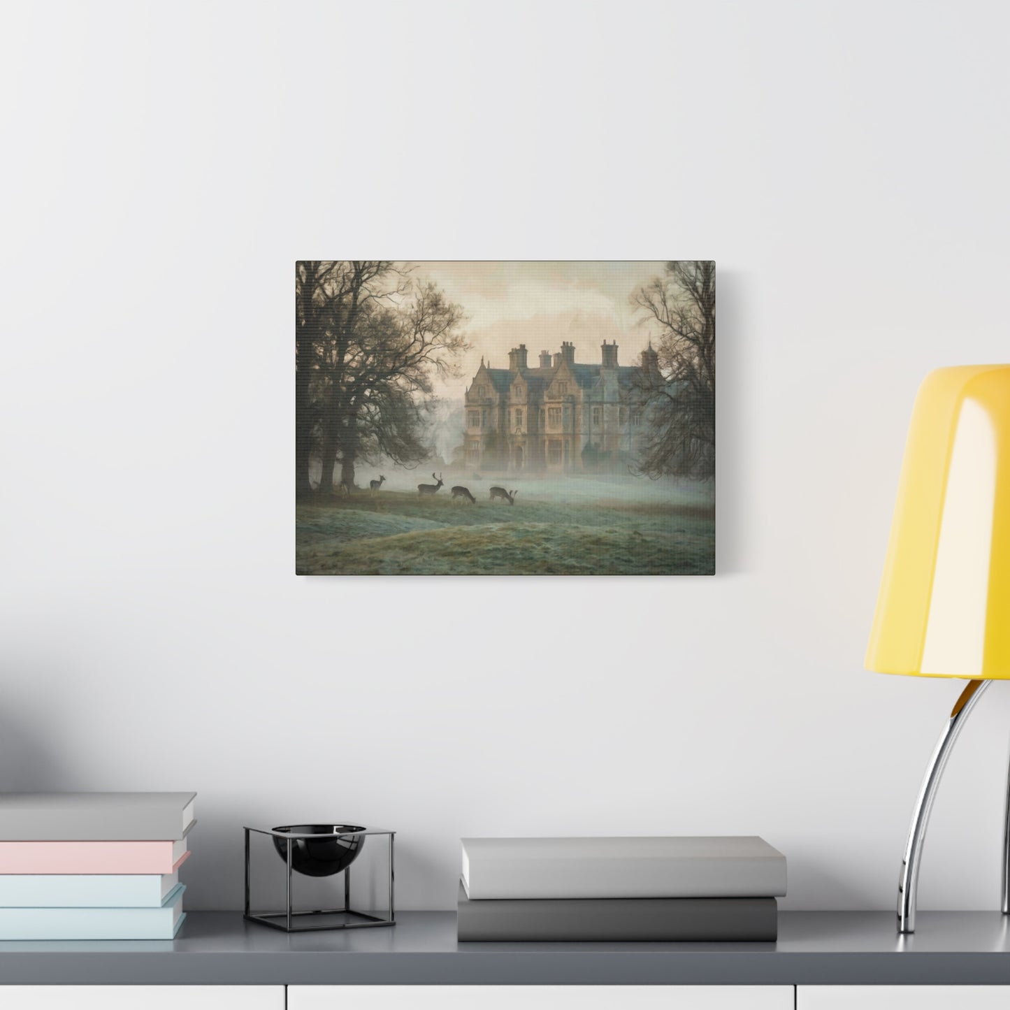 Pemberley Estate in the Mist Canvas Print (Matte) — 12×9, 16×12, 24×18