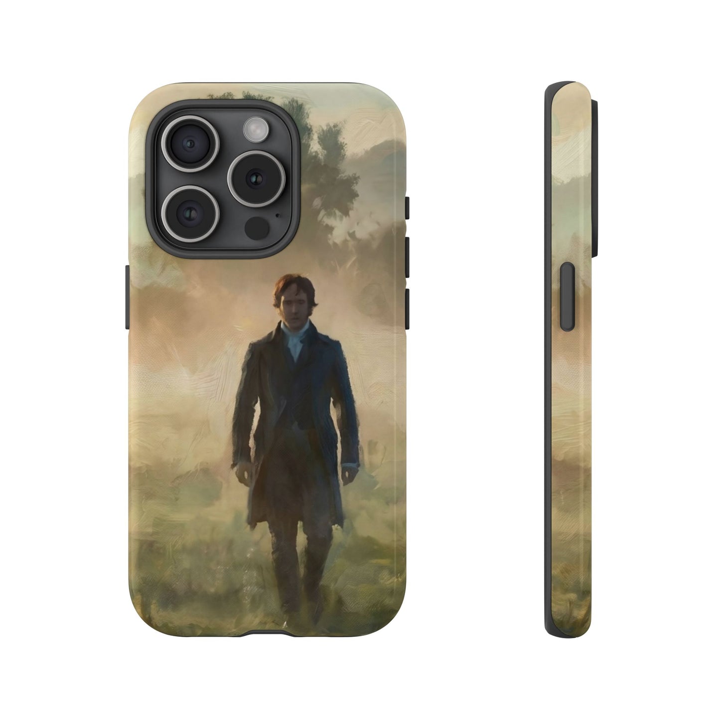 Mr. Darcy in the Morning Mist iPhone Case — Rugged Dual-Layer Protection