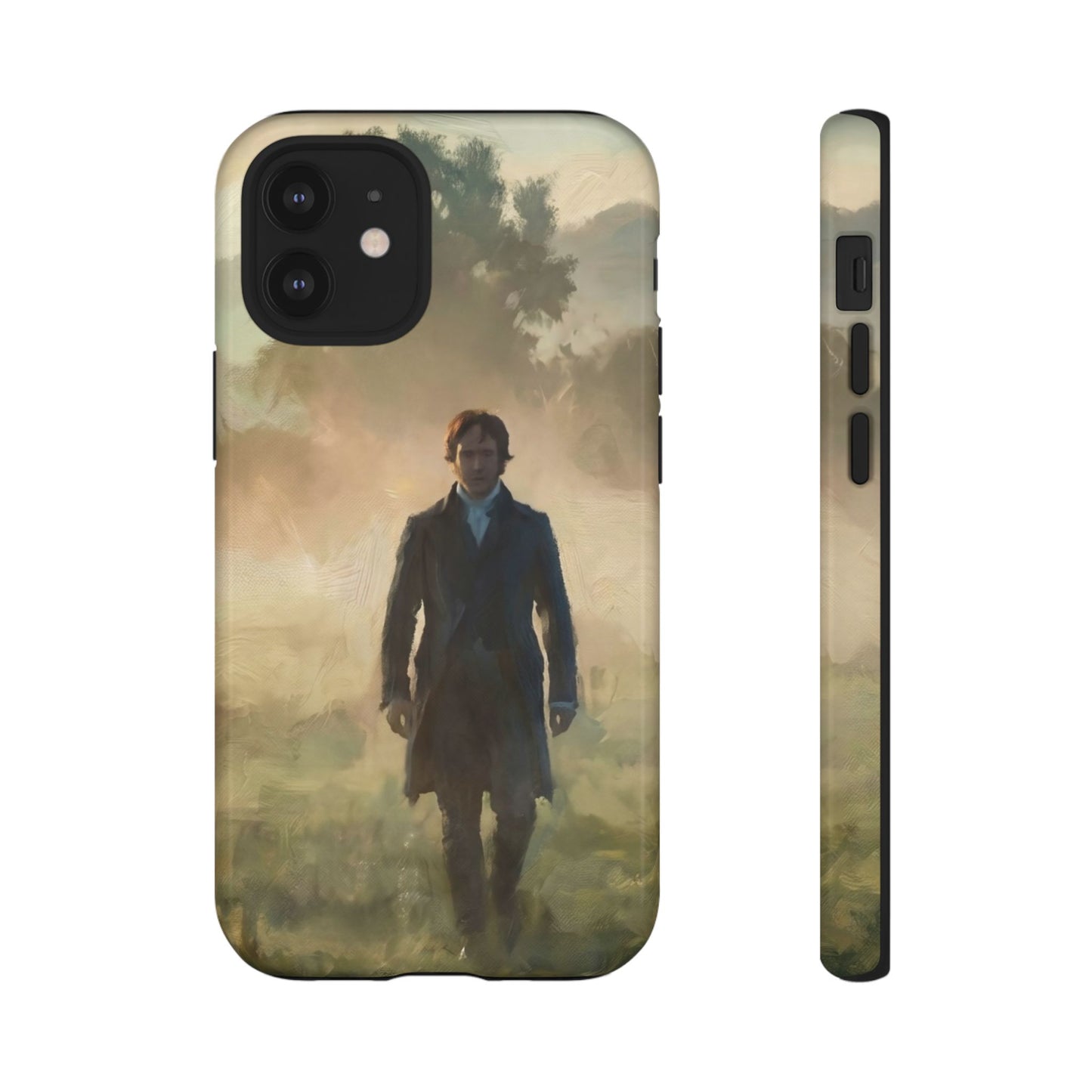 Mr. Darcy in the Morning Mist iPhone Case — Rugged Dual-Layer Protection
