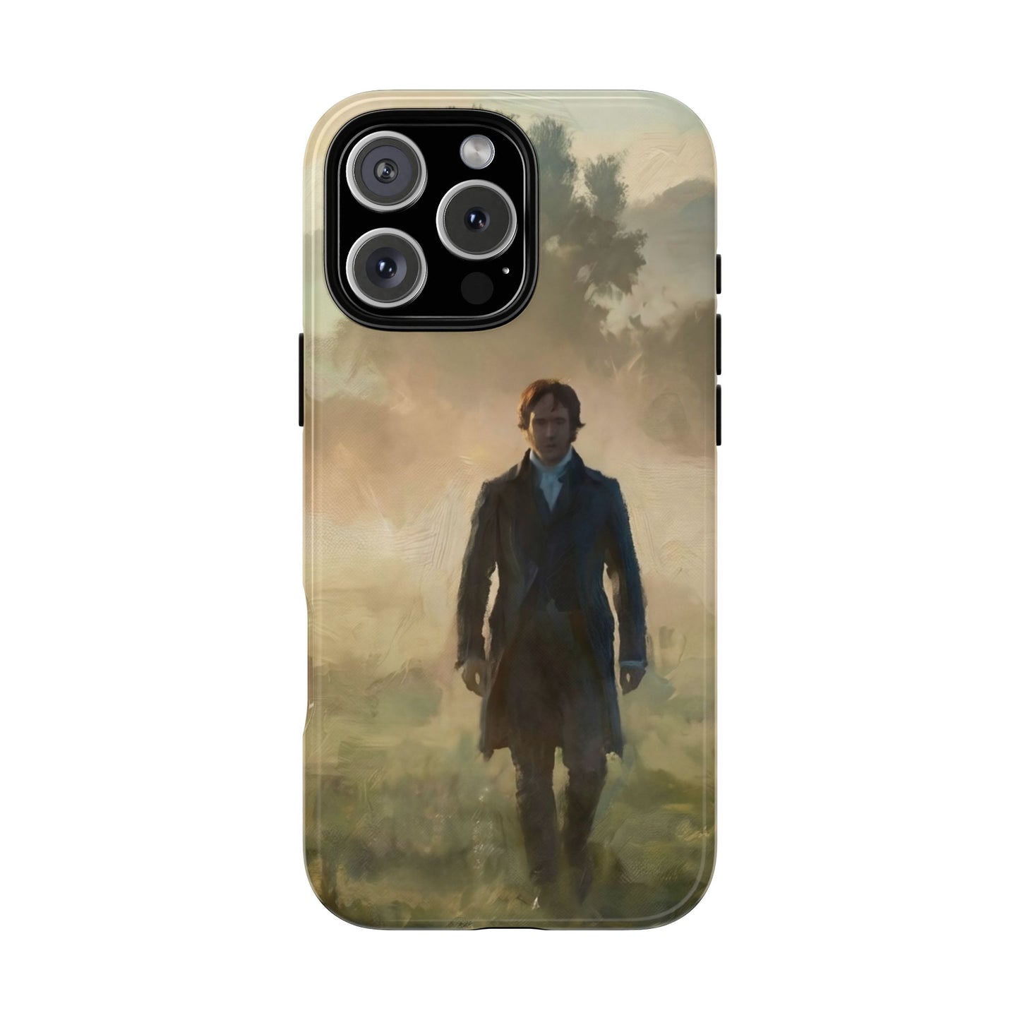 Mr. Darcy in the Morning Mist iPhone Case — Rugged Dual-Layer Protection