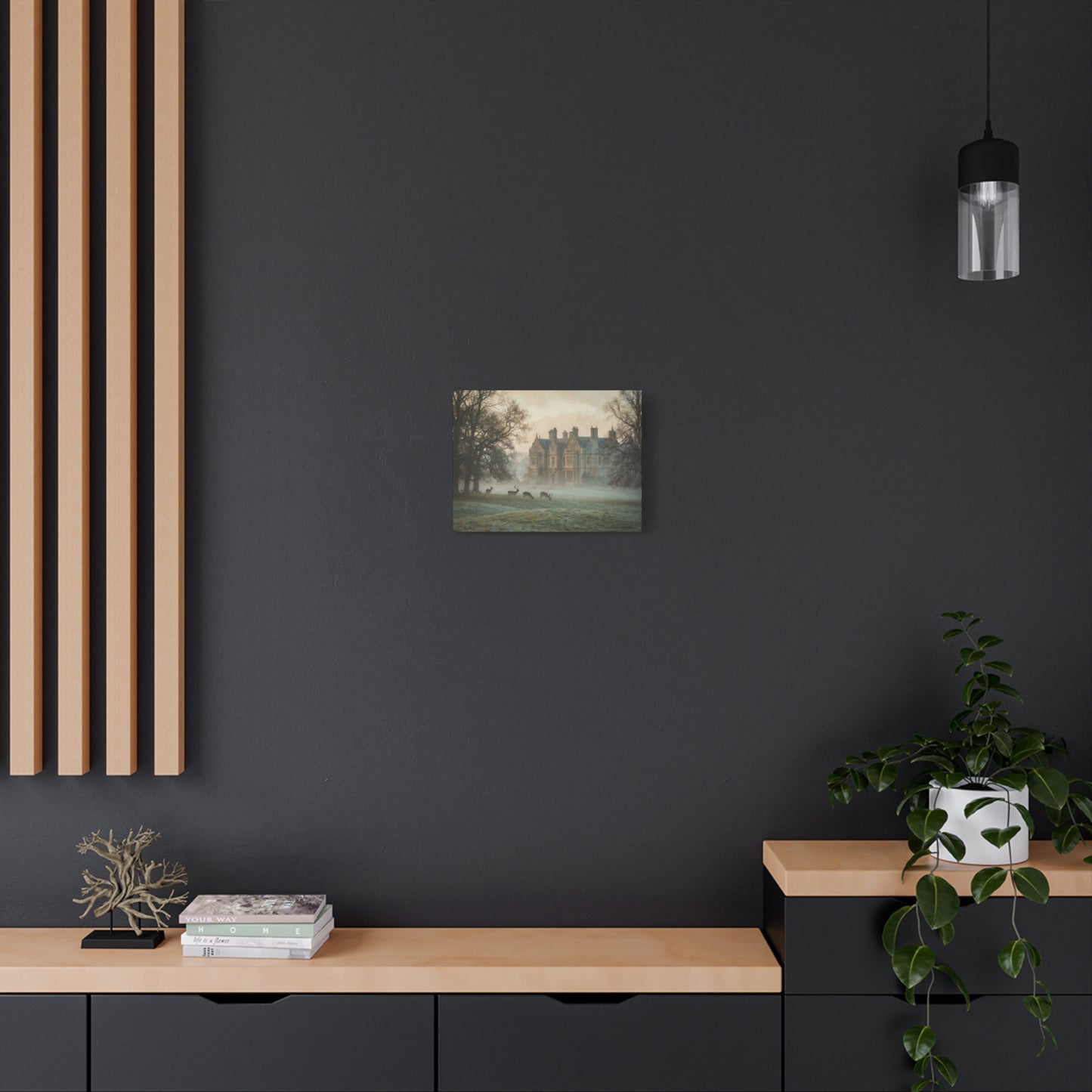 Pemberley Estate in the Mist Canvas Print (Matte) — 12×9, 16×12, 24×18