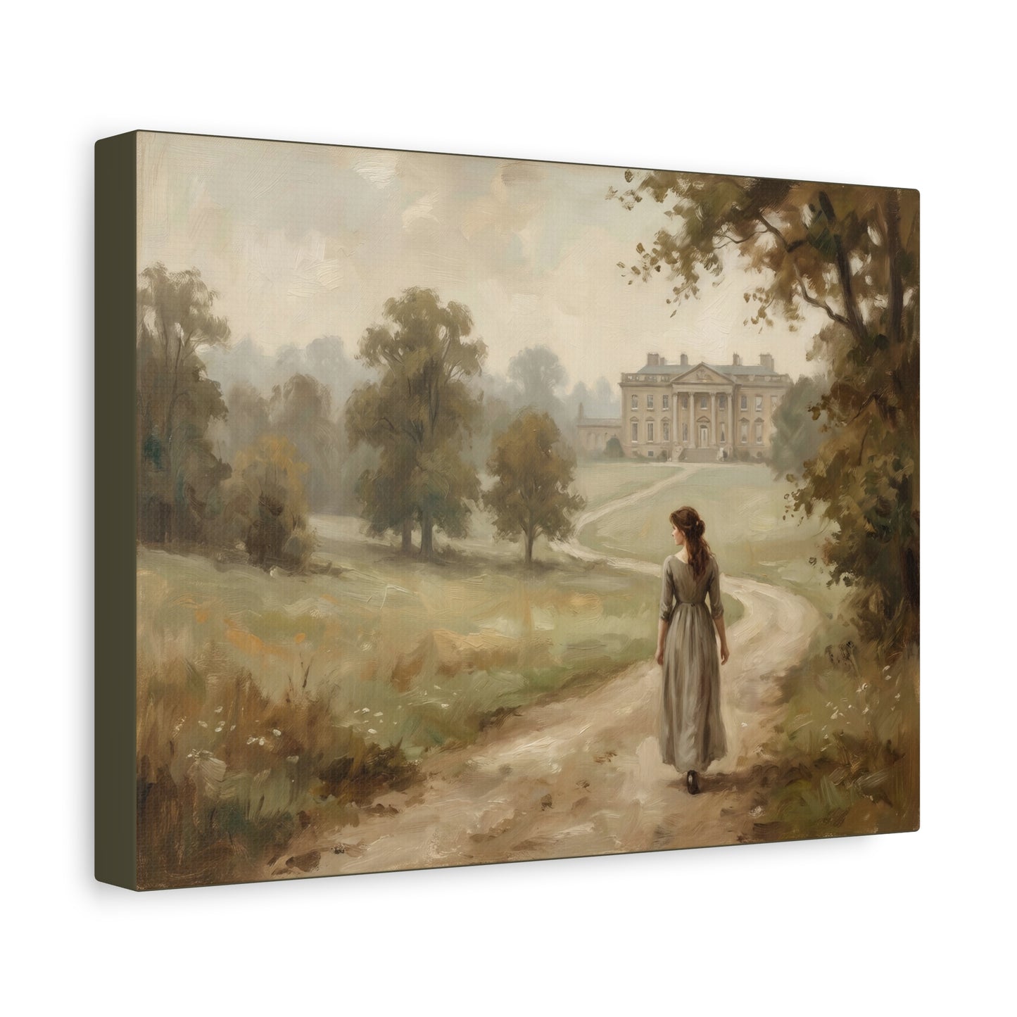 Lizzy at Pemberley Park Matte Canvas Print 12x9, 16x12, 24x18