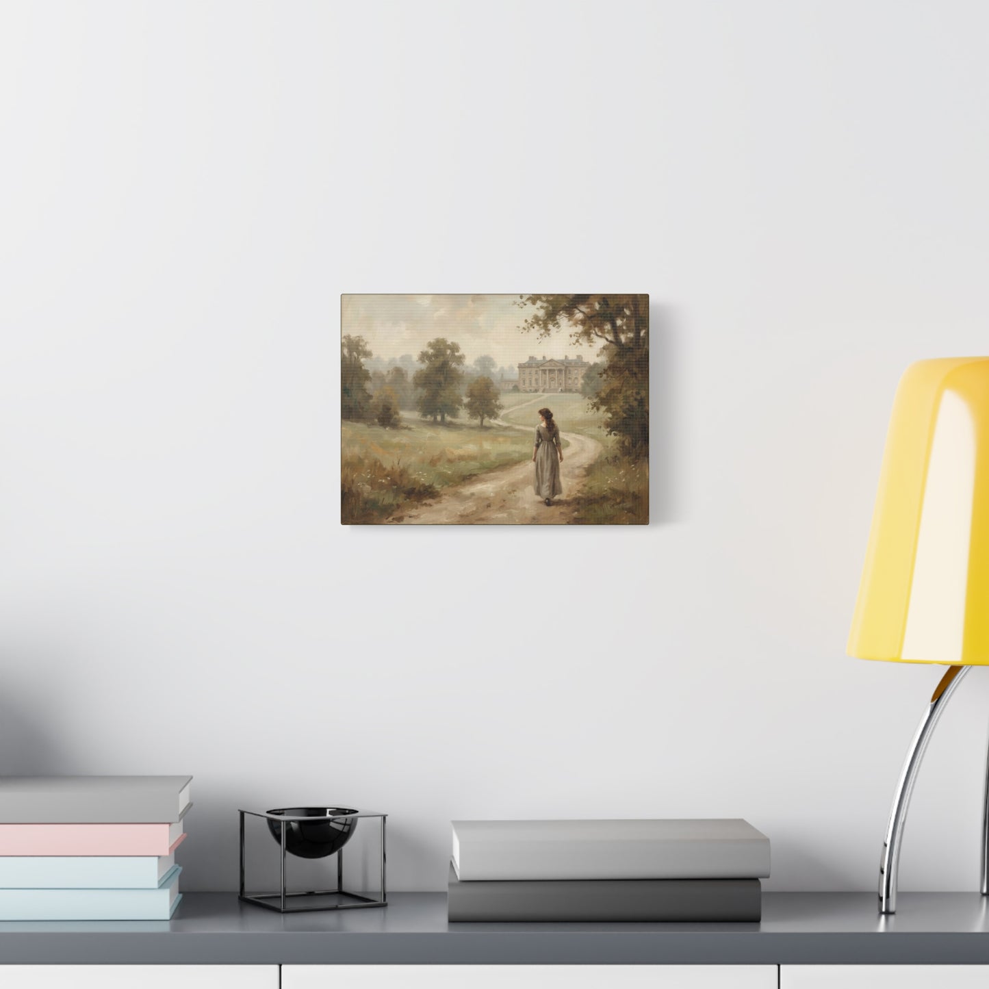 Lizzy at Pemberley Park Matte Canvas Print 12x9, 16x12, 24x18
