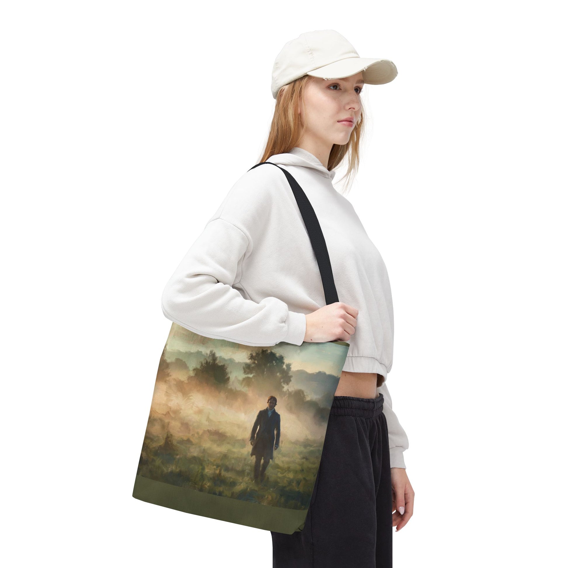 lady carrying a tote bag