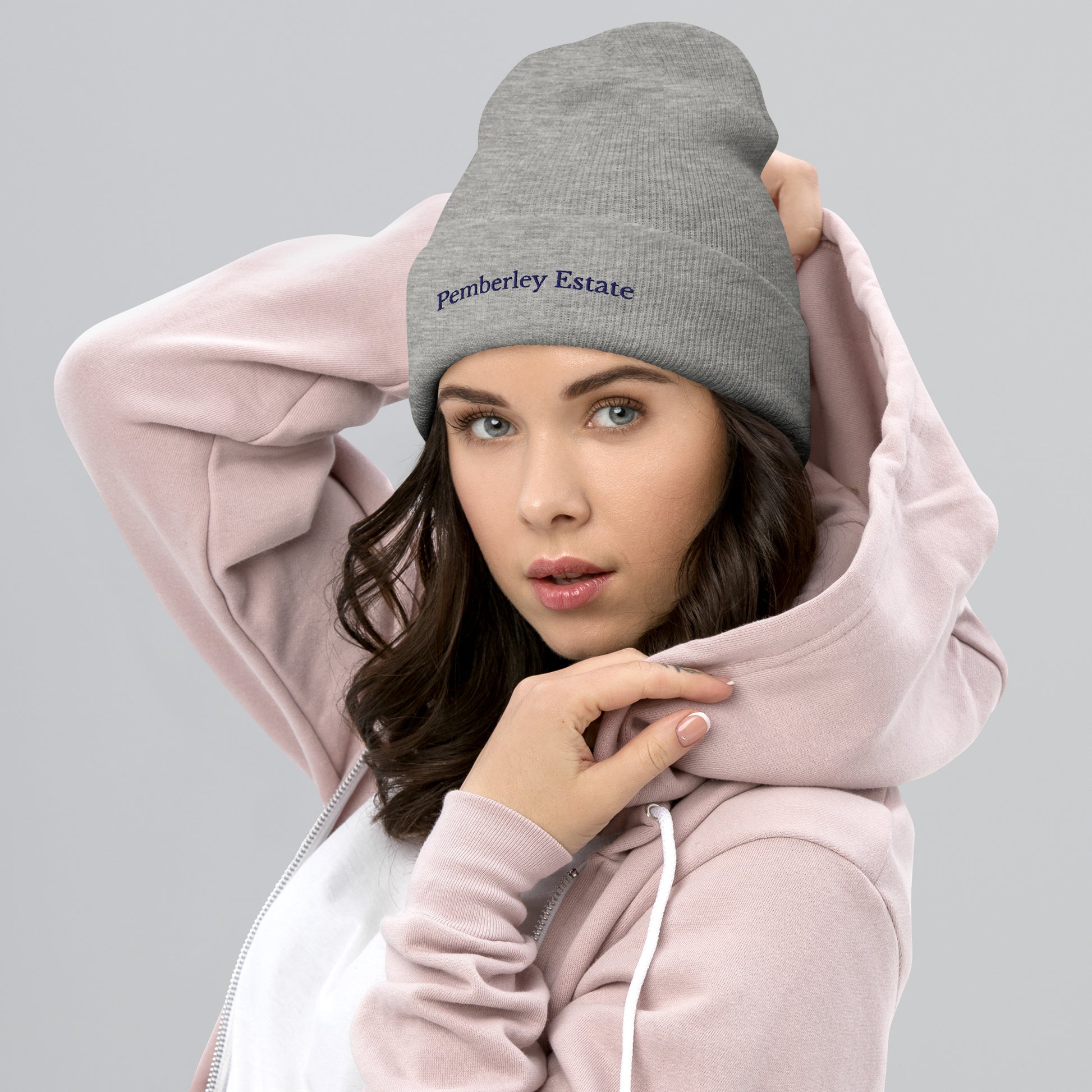 lady in gray beanie