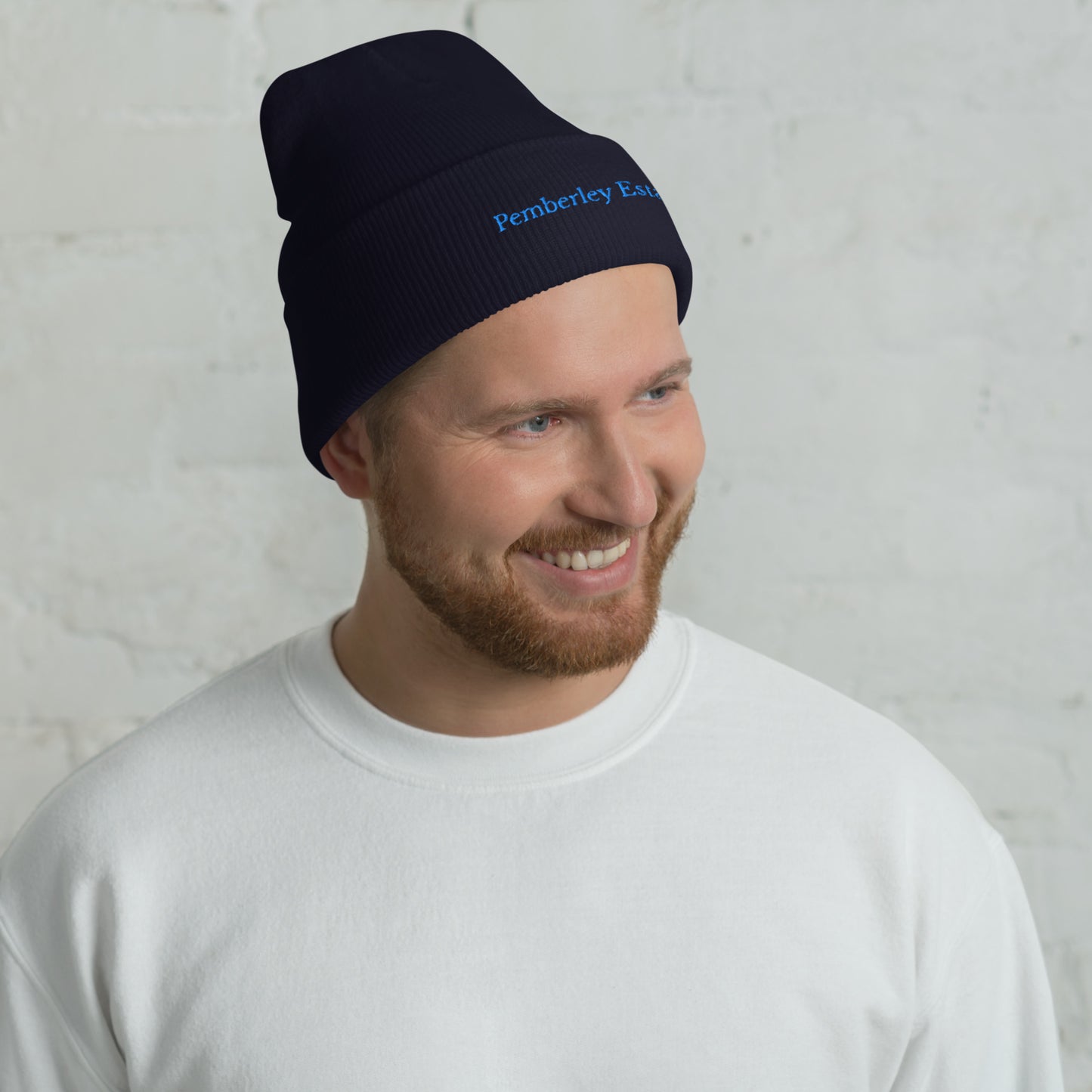 man in navy blue beanie