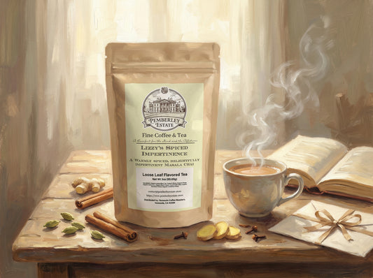 Package of tea on a table with cinnamon sticks