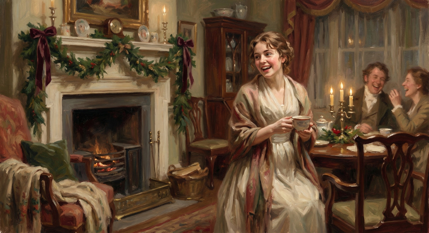 Catherine Bennet laughing with a cup of coffee